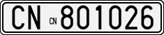 License plate of Italy, Cars (1927 year series)
