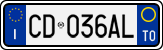 License plate of Italy, Cars (1994 year series)