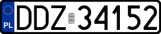 License plates of Poland, Regular car plates