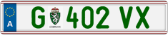License plate of Austria, Regular plates
