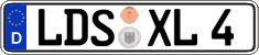 German license plate, Regular plates