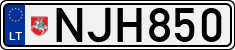 License plate of Lithuania, Cars