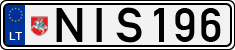 License plate of Lithuania, Cars