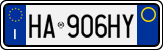 Нумар Італіі, Аўтамабілі (стандарт 1994 г.)