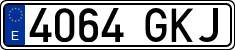 License plates of Spain, Ordinary (2000)