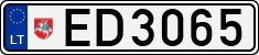 License plate of Lithuania, Electric vehicles