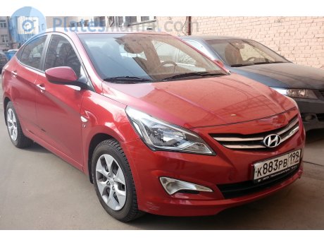 к883рв199, Hyundai Solaris