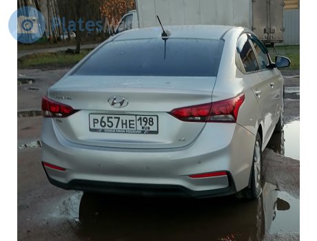 р657не198, Hyundai Solaris