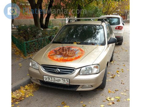 х933нр161, Hyundai Accent