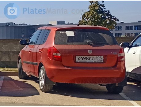 х498во193, Skoda Fabia