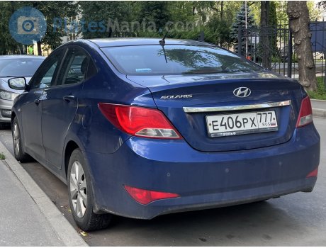 е406рх777, Hyundai Solaris