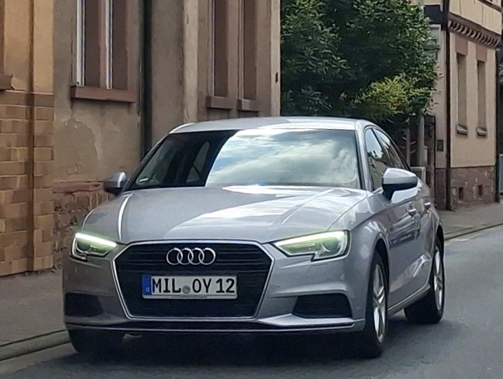 MIL OY 12, Audi A3 3rd gen Sedan (8VS/8VM), facelift, 2016–2020