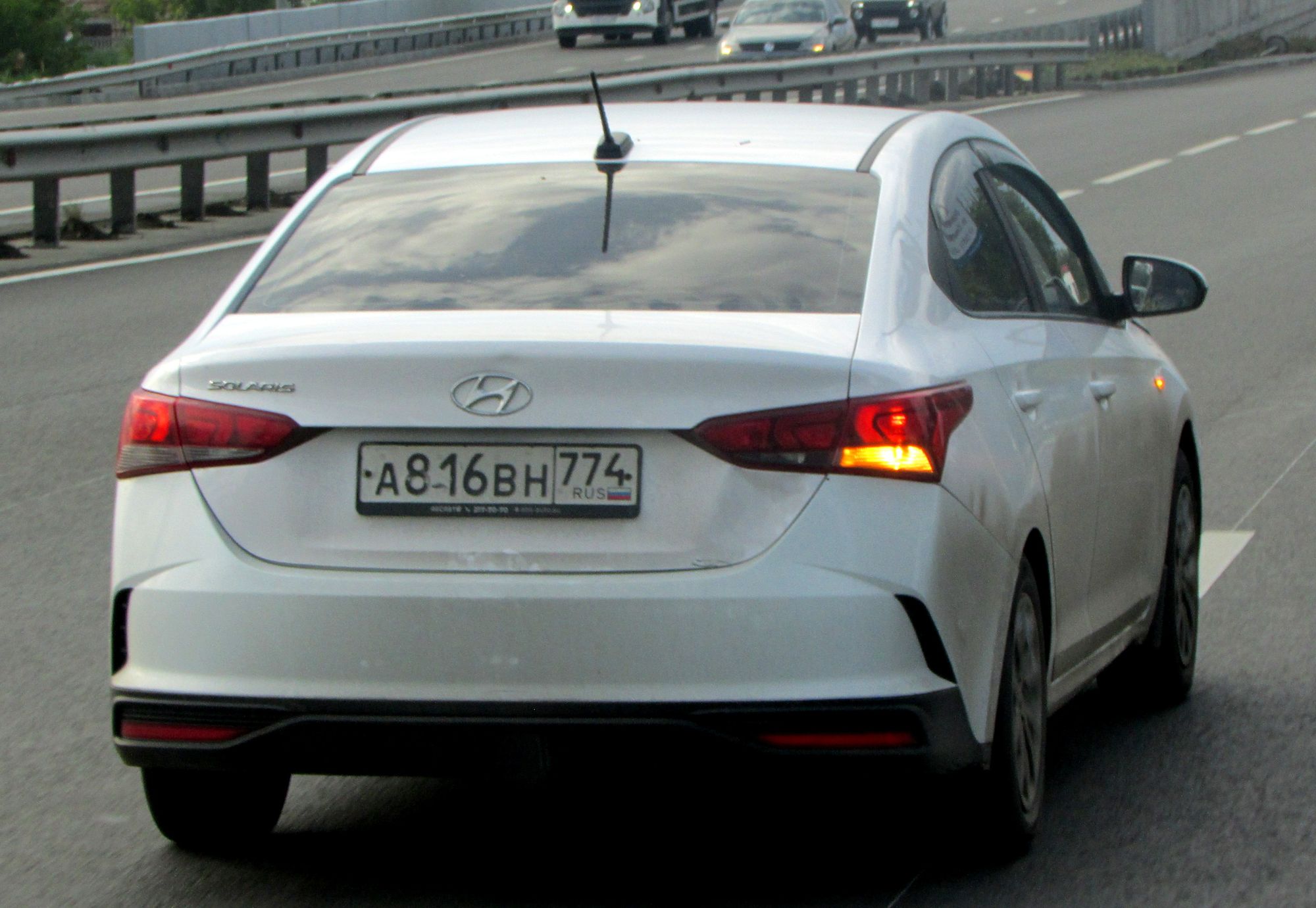 а 816 вн 774, Hyundai Solaris 2nd gen (HCR), 2017–2020