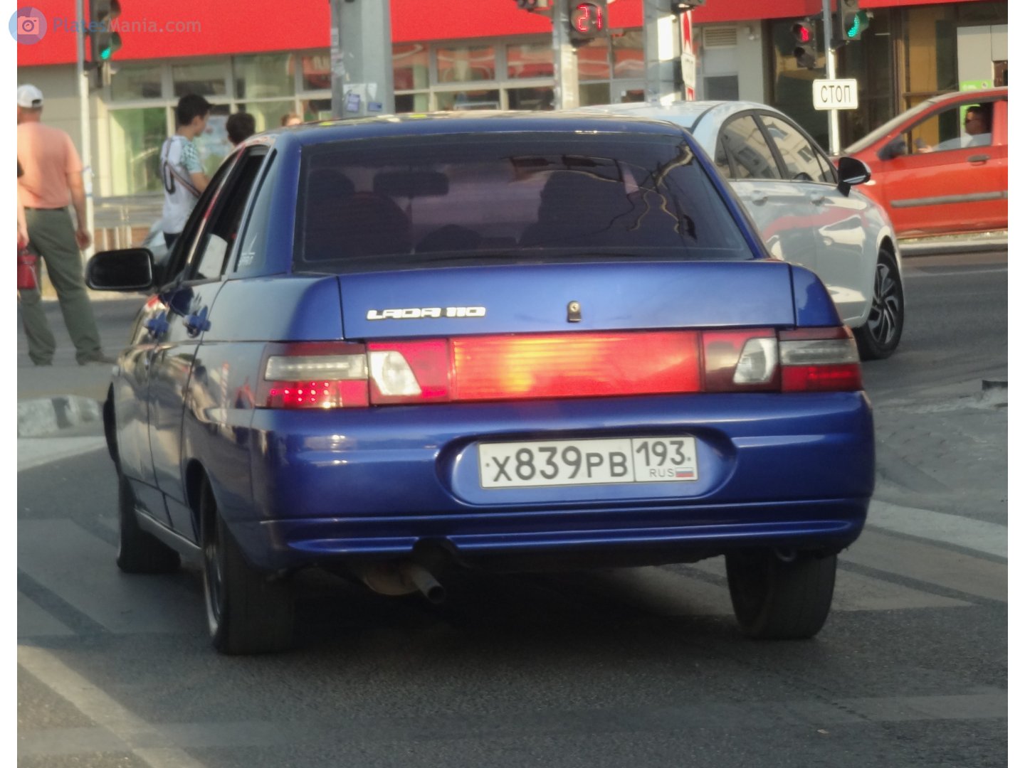х 839 рв 193, Lada (VAZ) 2110 2110 Sedan, 1995–2007 (–2014 for others)