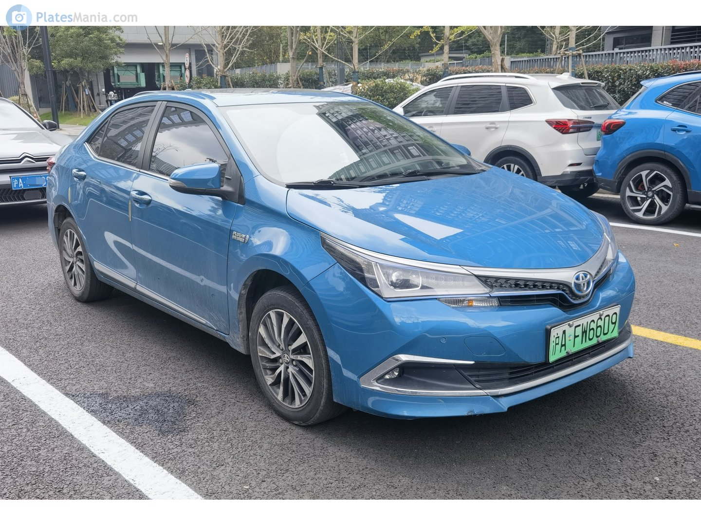 沪A·FW6609, Toyota Corolla 11th gen Sedan Hybrid (E+) (E170; CN-market), 2015–