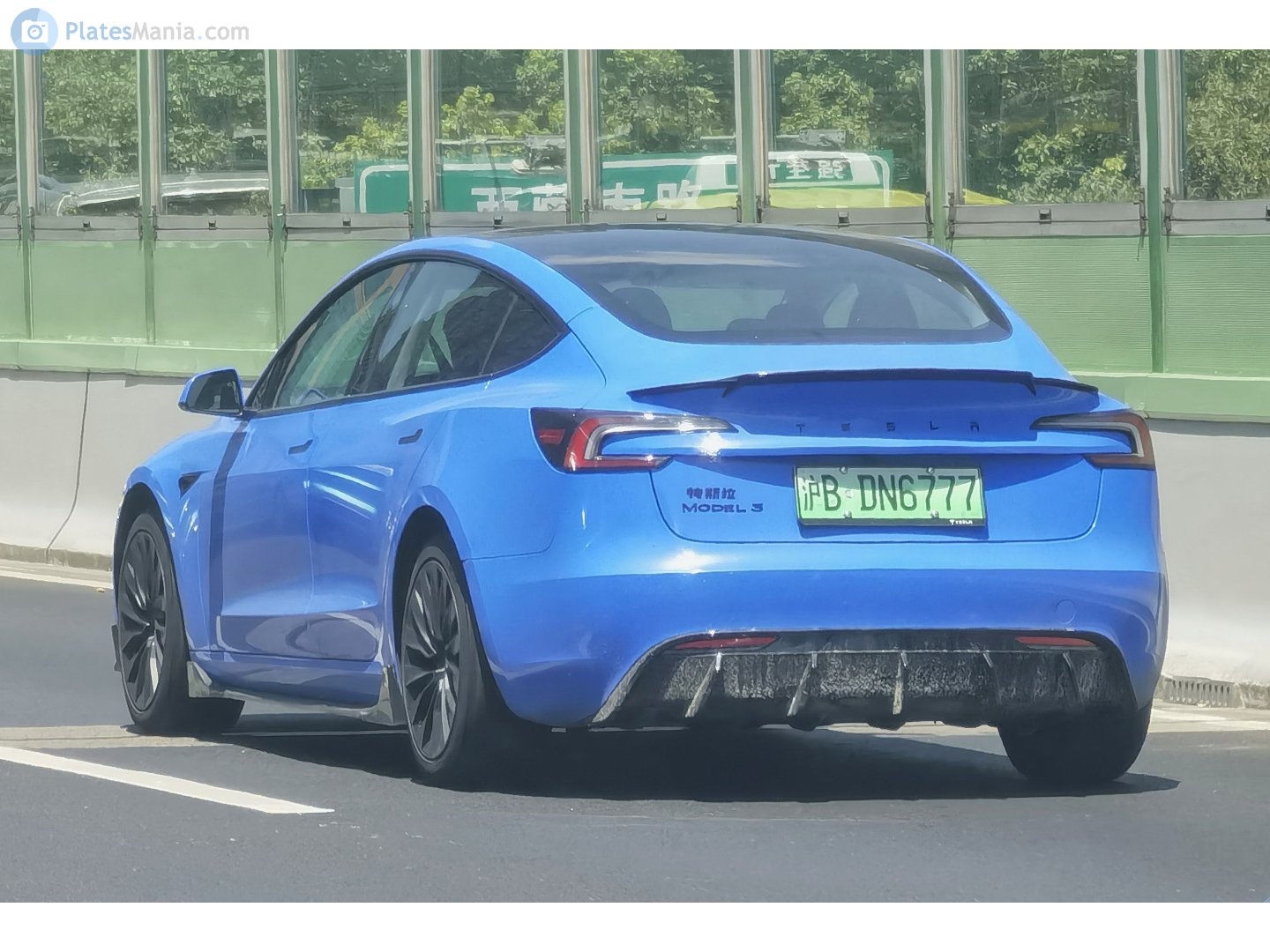 沪B·DN6777, Tesla Model 3 1st gen (5YJ3), facelift, 2023–