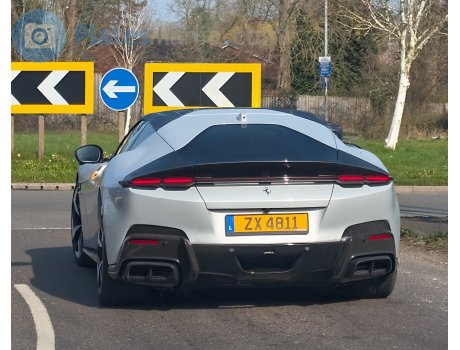 ZX 4811, Ferrari 12Cilindri , License plate of Luxembourg