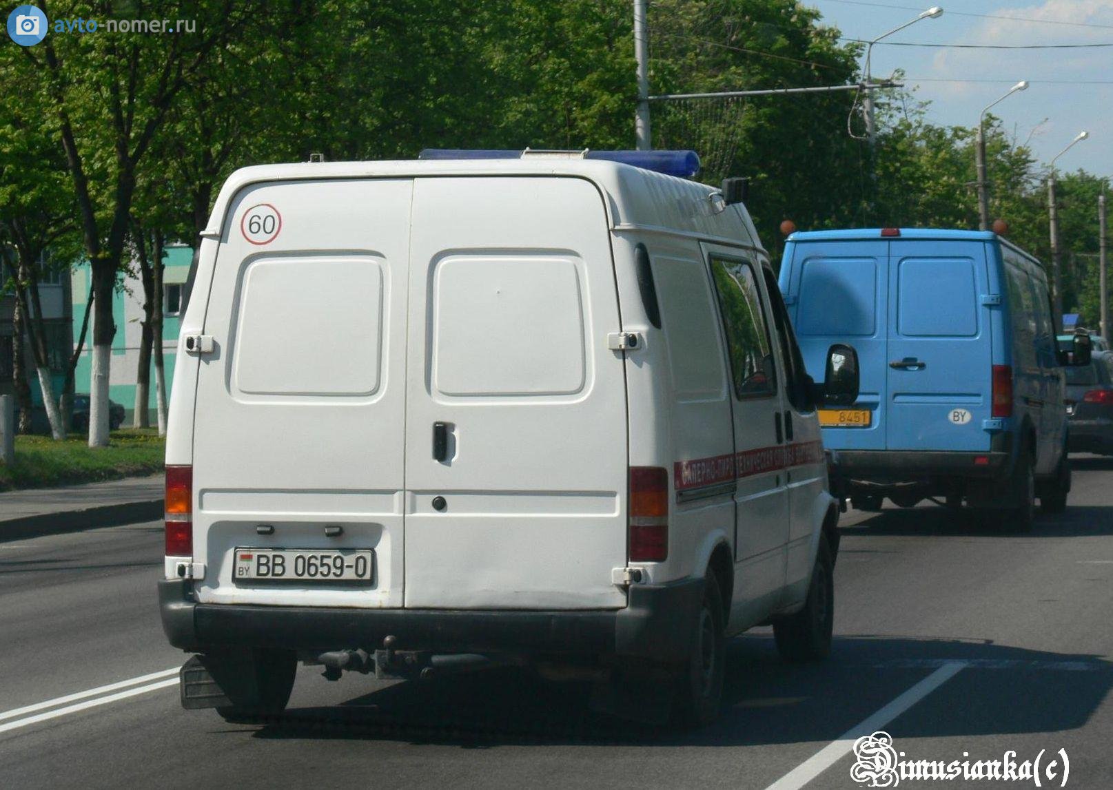 BB 0659-0, Ford Transit 2nd gen Van, 1985–2003