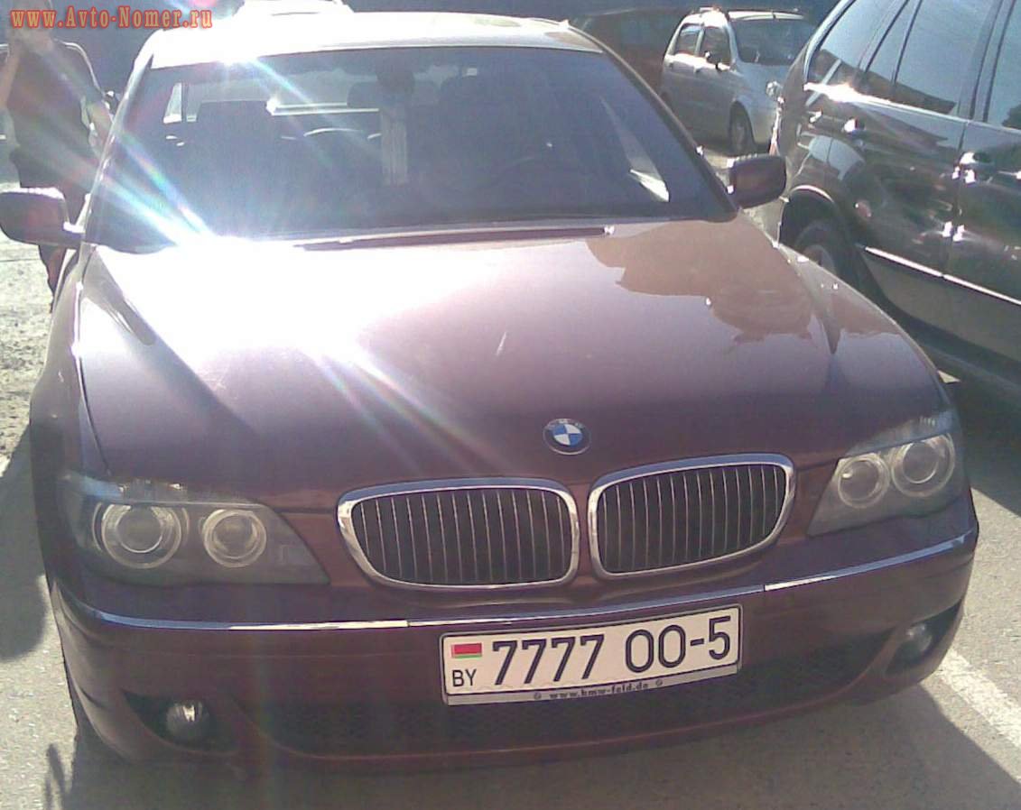 7777 OO-5, BMW 7 Series 4th gen (E65–E68), facelift, 2005–2008