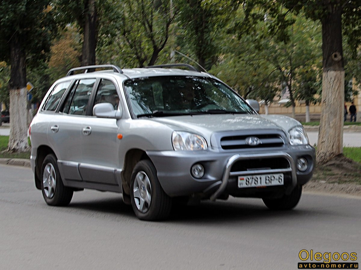 8781 BP-6, Hyundai Santa Fe 1st gen (Classic) (SM), 2000–2006 (–2012 for RU-market)