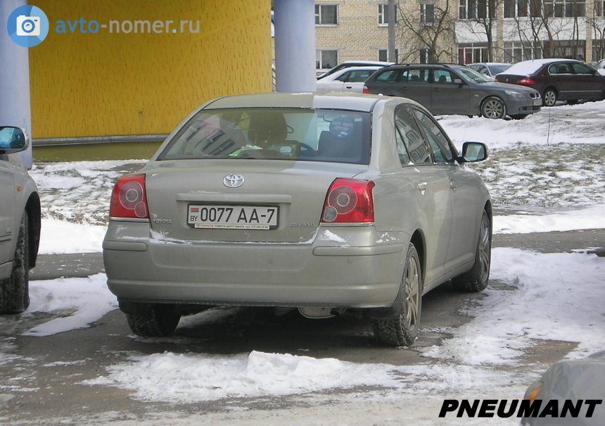 0077 AA-7, Toyota Avensis 2nd gen Sedan/Liftback (T250), 2003–2009