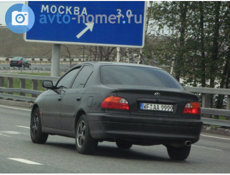 WF AA 9999, Toyota Avensis