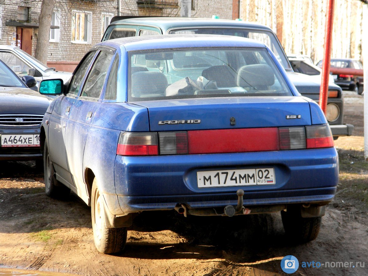 м 174 мм 02, Lada (VAZ) 2110 2110 Sedan, 1995–2007 (–2014 for others)