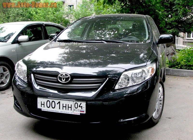 н 001 нн 04, Toyota Corolla 10th gen (Altis) Sedan (E140/E150), 2006–2013 (–2020 for ZA-market)