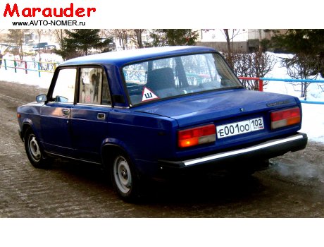 е001оо102, Lada (VAZ) 2107