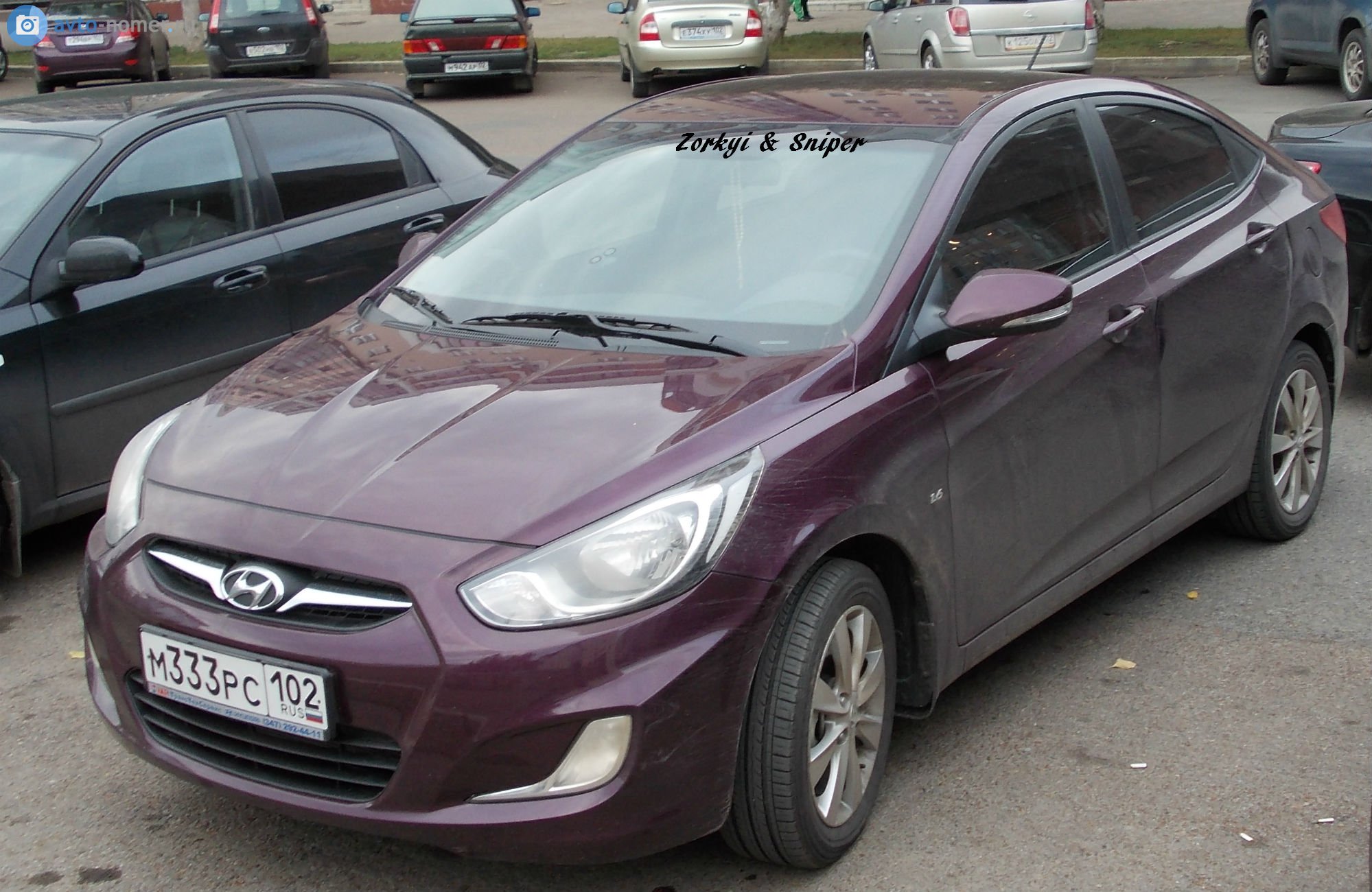 м 333 рс 102, Hyundai Solaris 1st gen Sedan (RB), 2011–2014