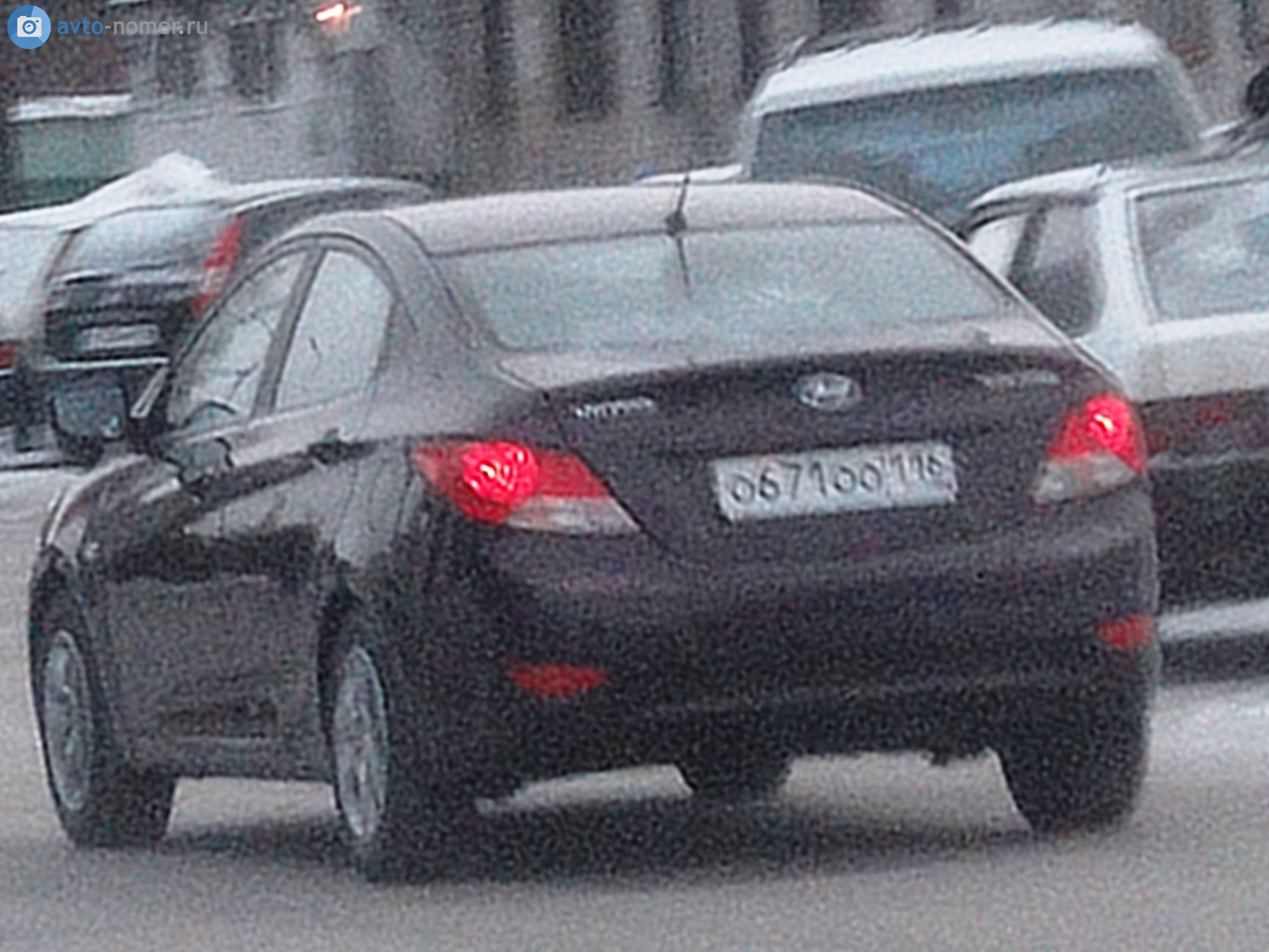 о 671 оо 116, Hyundai Solaris 1st gen Sedan (RB), 2011–2014
