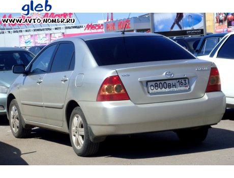 о800вн163, Toyota Corolla