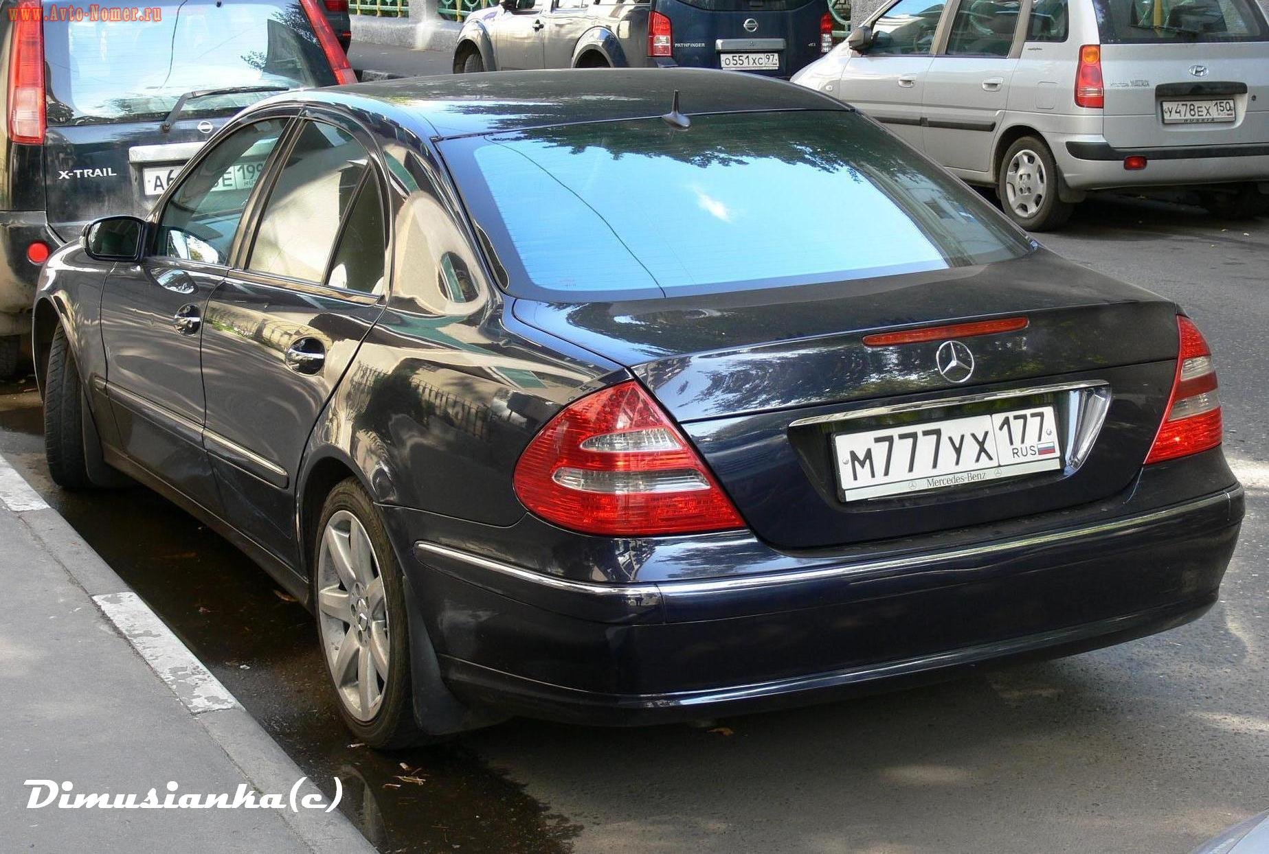 м 777 ух 177, Mercedes-Benz E-Klasse 3rd gen Sedan (W211), 2002­–2009