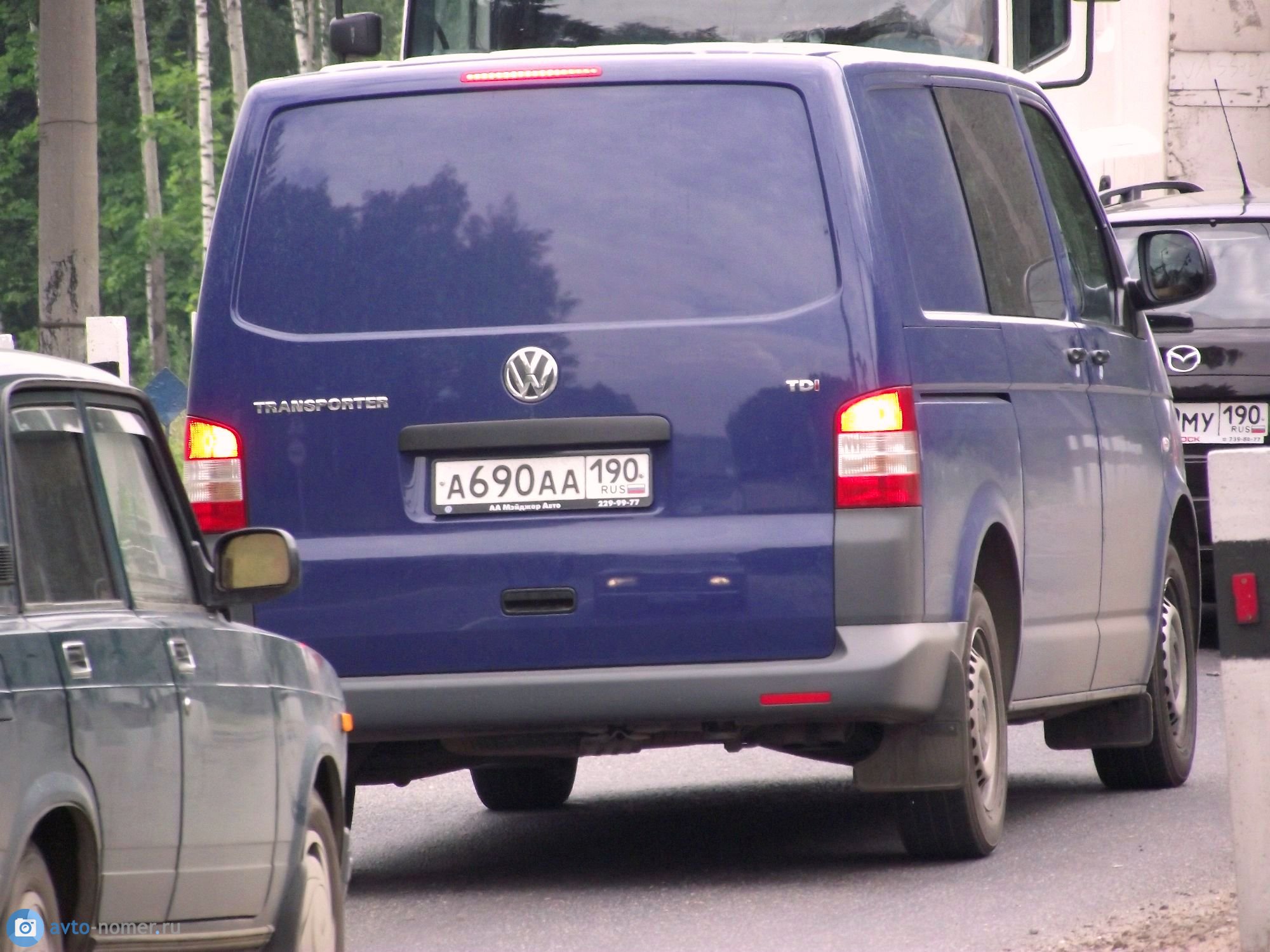 а 690 аа 190, Volkswagen Transporter 5th gen Van (T5) (7E/7H), facelift, 2009–2015