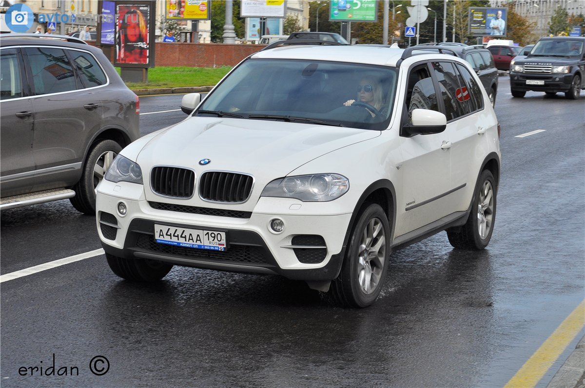 а 444 аа 190, BMW X5 2nd gen (E70), 2007–2013