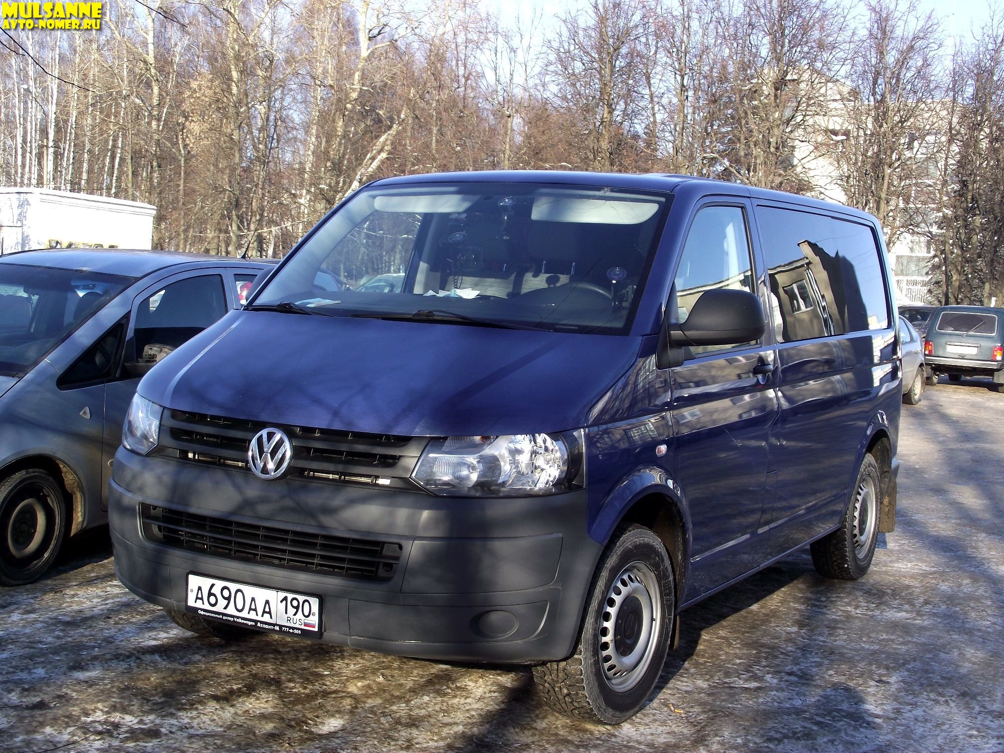 а 690 аа 190, Volkswagen Transporter 5th gen Van (T5) (7E/7H), facelift, 2009–2015