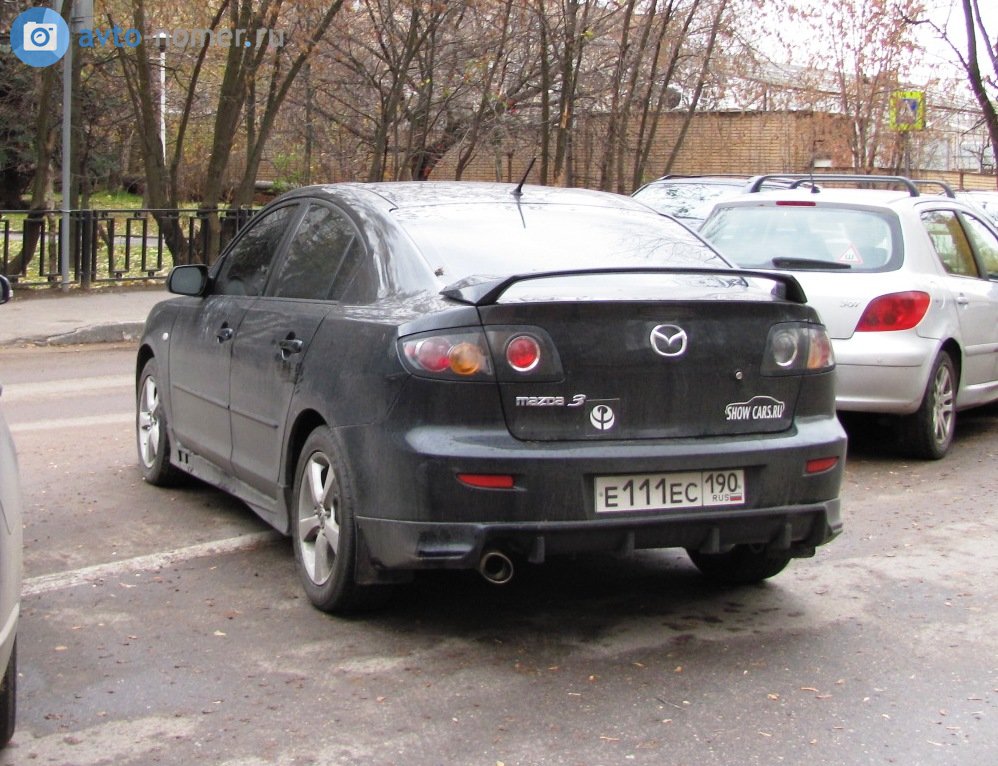 е 111 ес 190, Mazda 3 1st gen Sedan (BK), 2003–2009