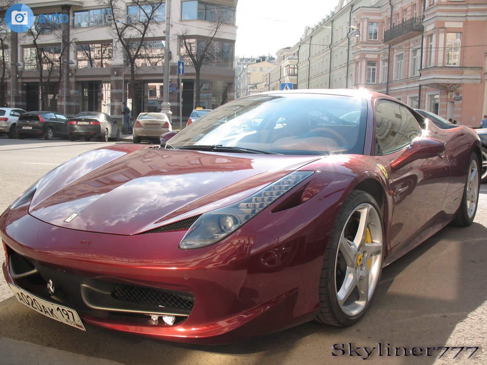 а 020 ак 197, Ferrari 458 1st gen Italia (F142), 2009–2015