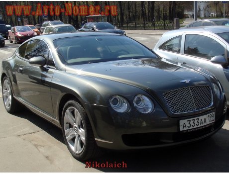 а333аа199, Bentley Continental