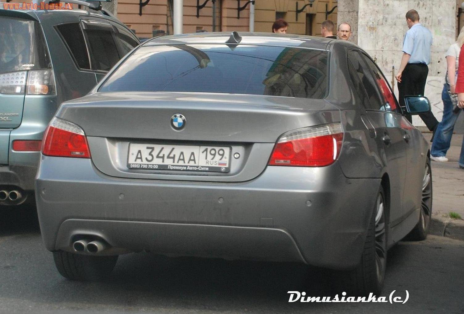 а 344 аа 199, BMW 5 Series 5th gen Sedan (E60), 2003–2010