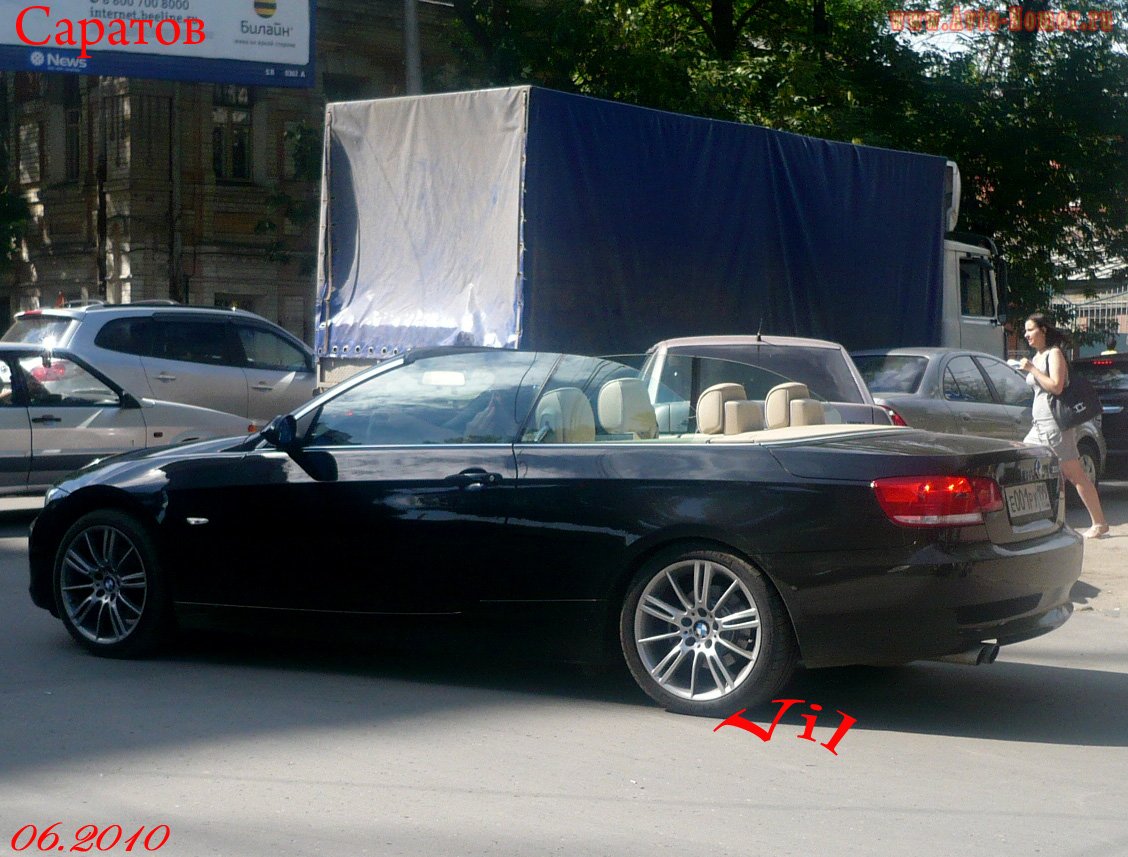 е 001 ру 199, BMW 3 Series 5th gen Convertible (E93), 2007–2013