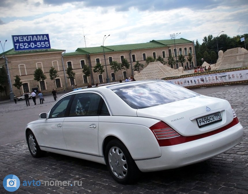 р 496 сх 199, Maybach 62 1st gen (V240), 2002–2012