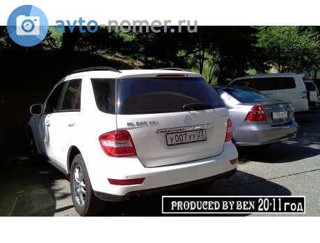 у007уу23, Mercedes-Benz M-Klasse