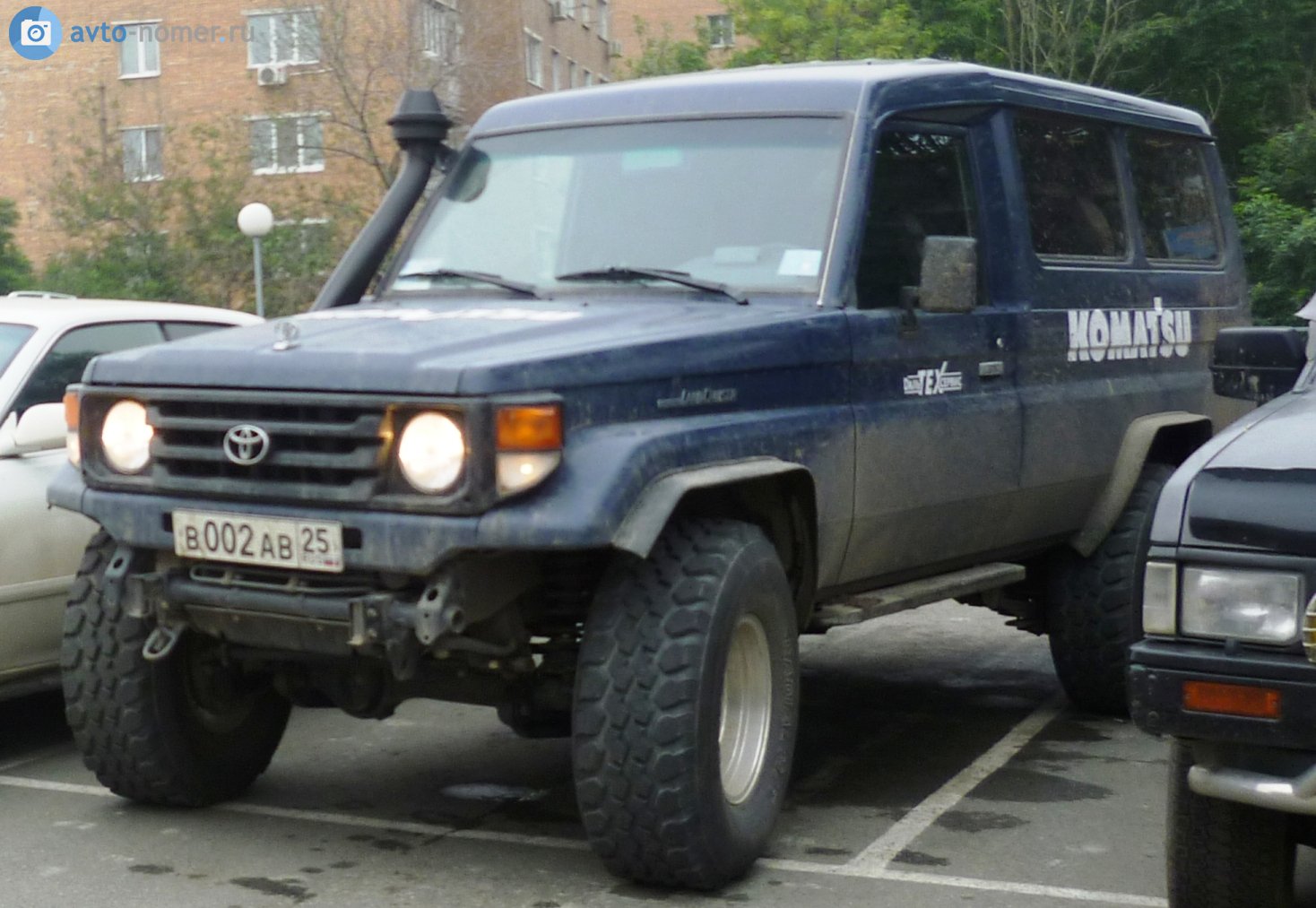 в 002 ав 25, Toyota Land Cruiser 70 3-door Troop Carrier (J75/J78), 1984–2007