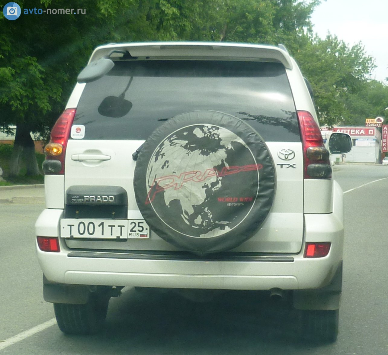 т 001 тт 25, Toyota Land Cruiser Prado 3rd gen 5-door SUV (J120), 2002–2009