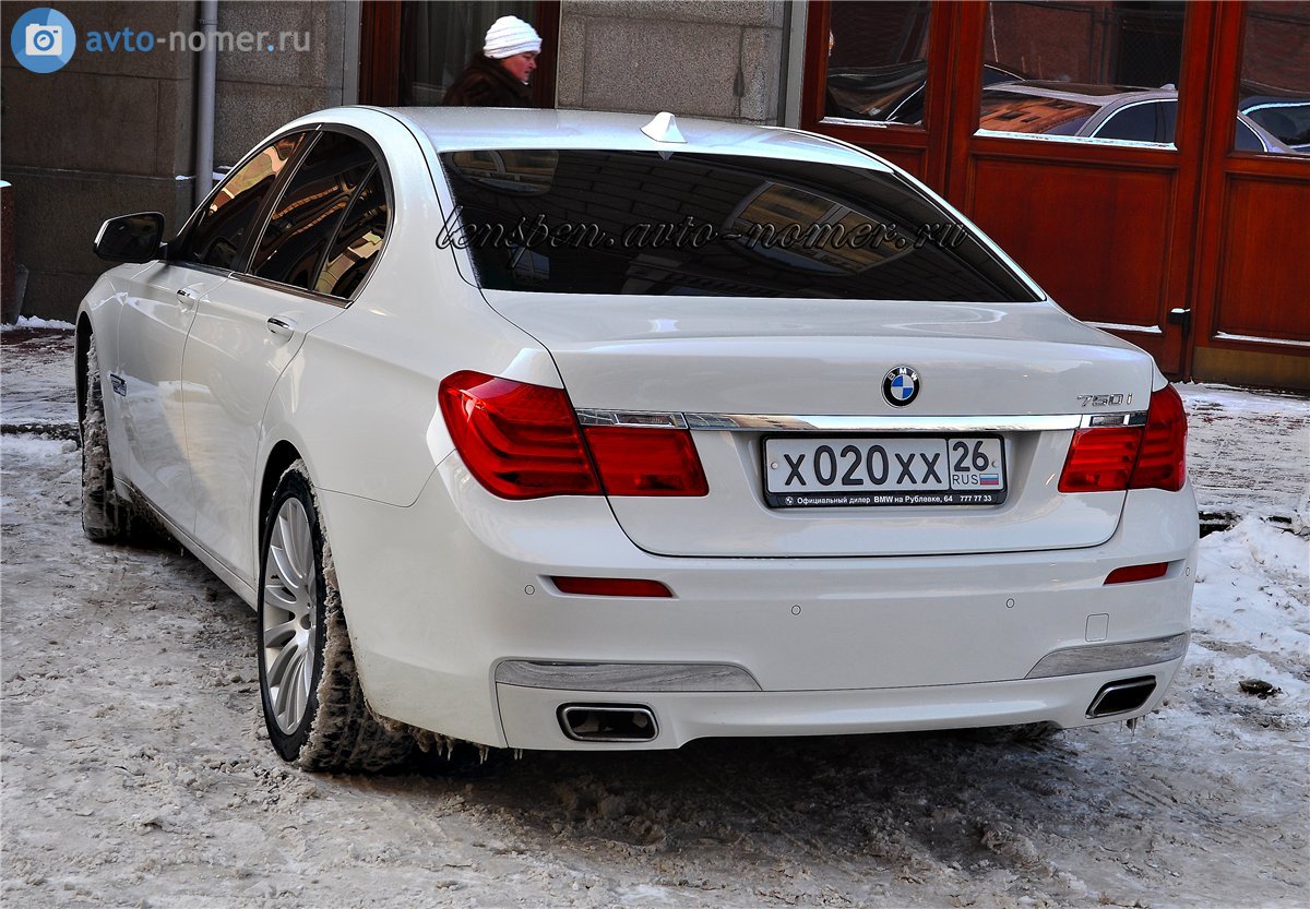 х 020 хх 26, BMW 7 Series 5th gen (F01–F04), 2008–2015