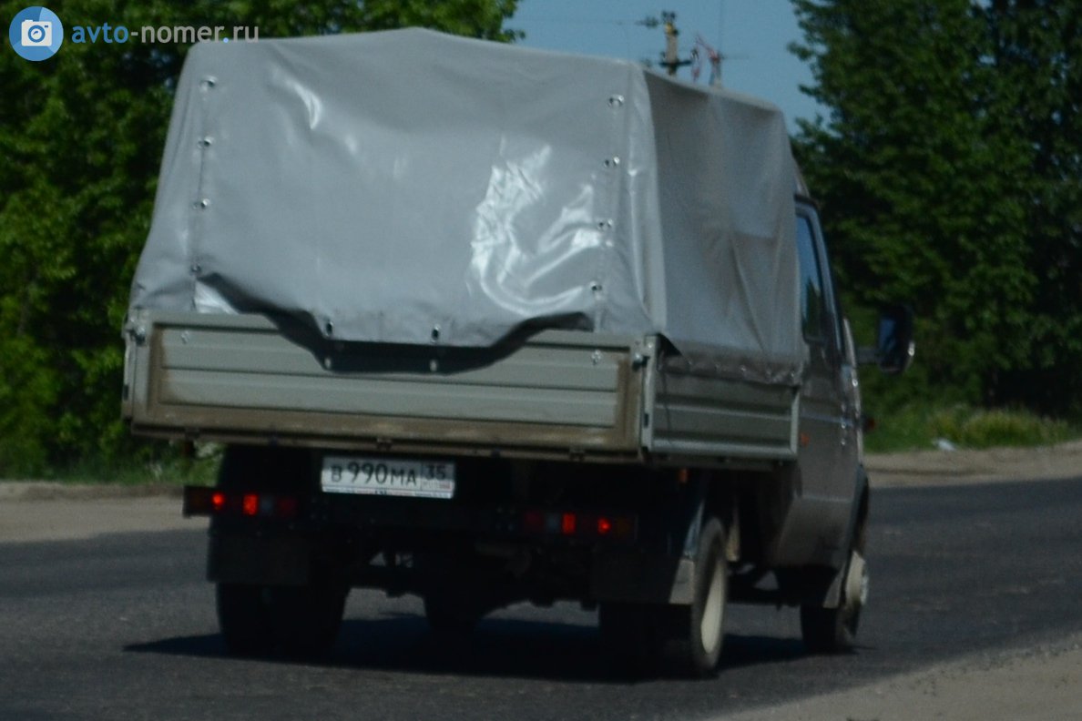 в 990 ма 35, GAZ 3302 ГАЗель 33023 Double Cab, facelift, 2003–