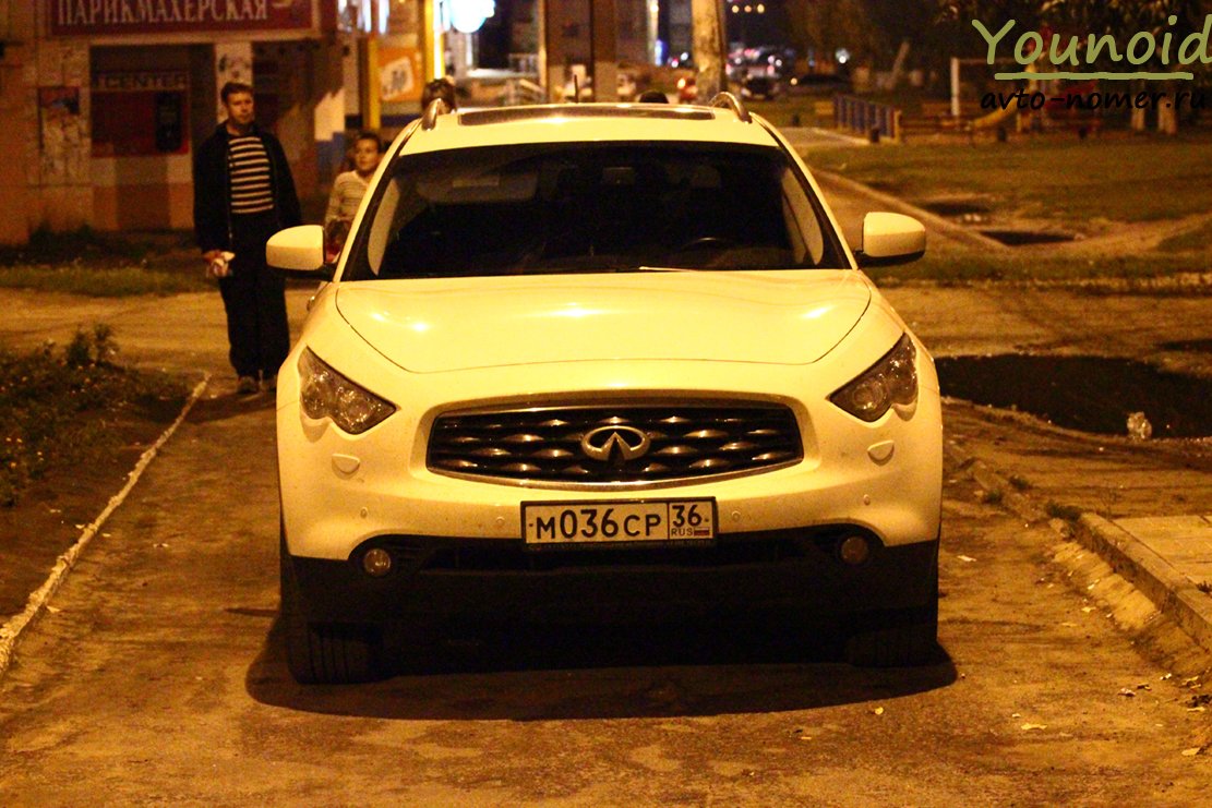 м 036 ср 36, Infiniti QX70/FX-Series 2nd gen FX/QX (S51), 2008–2017