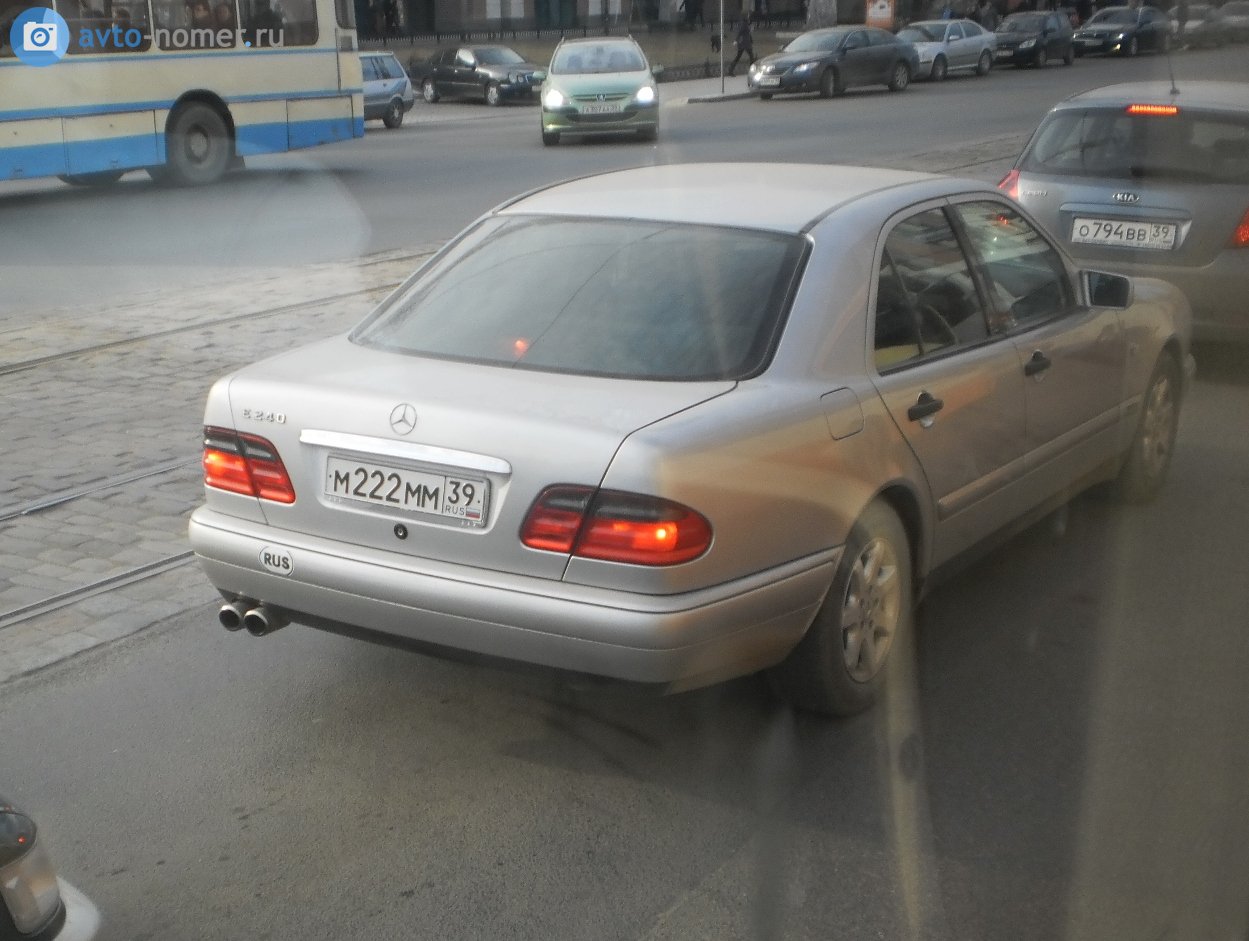 м 222 мм 39, Mercedes-Benz E-Klasse 2nd gen Sedan (W210), 1995­–2002