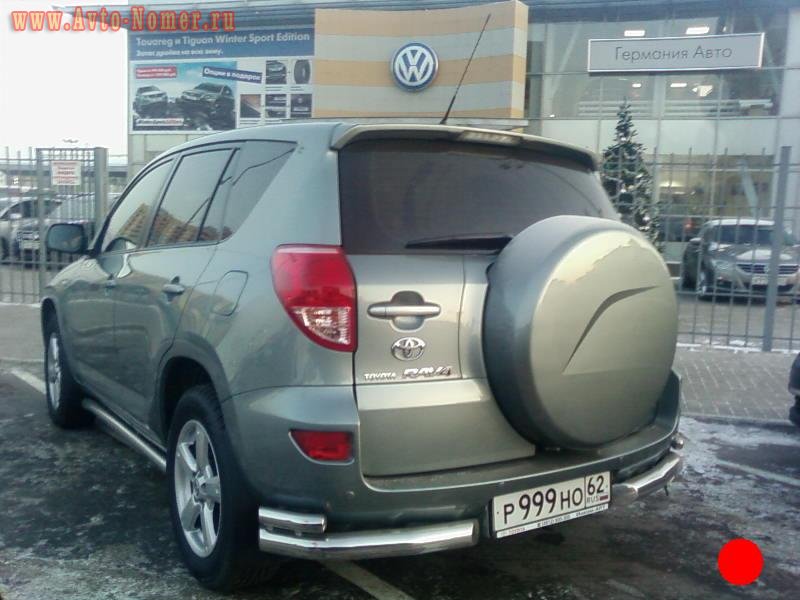 р 999 но 62, Toyota RAV4 3rd gen (XA30), 2005–2013 (–2016 for JP-market)